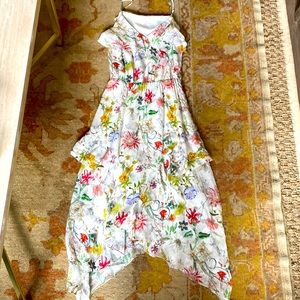 Parker Silk Floral Dress